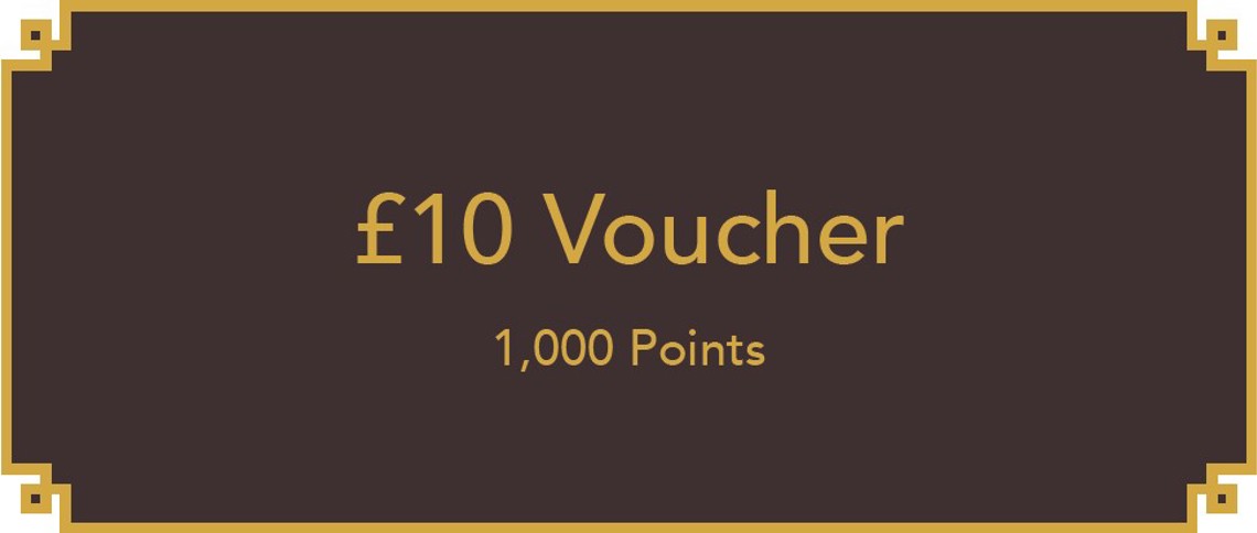 £10 Voucher - 1000 Points